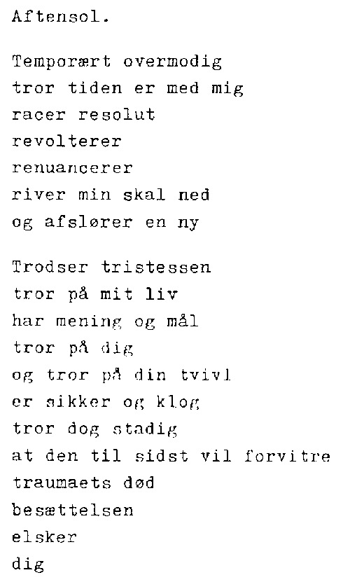 Aftensol