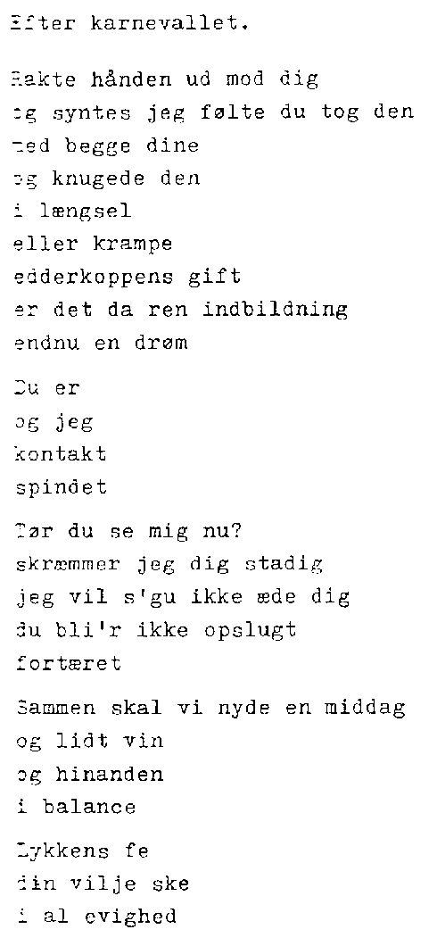 Efter karnevallet